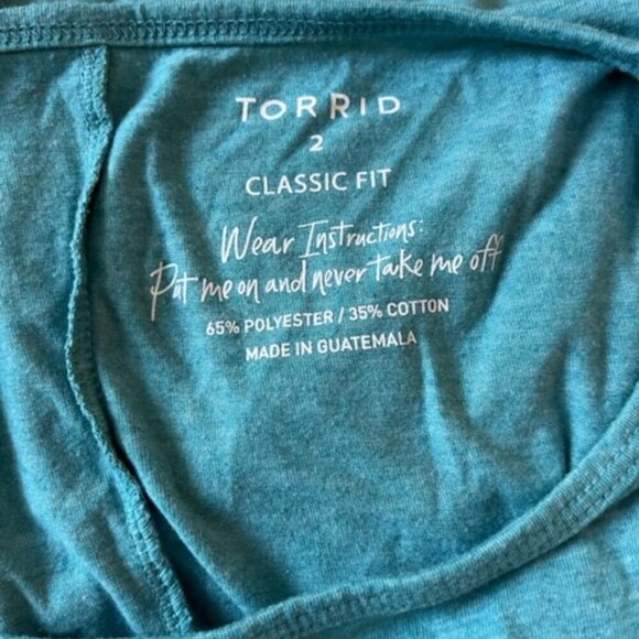 Torrid Everyday Tank – Signature Jersey “No Worries Here” in Blue – Torrid 2 - Picture 5 of 7